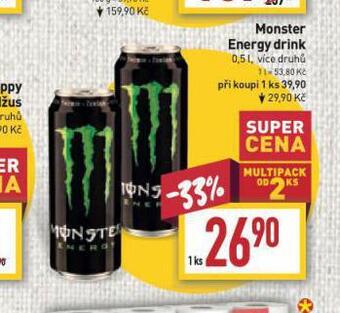 Billa Monster energy drink nabídka