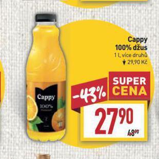Billa Cappy 100% džus nabídka