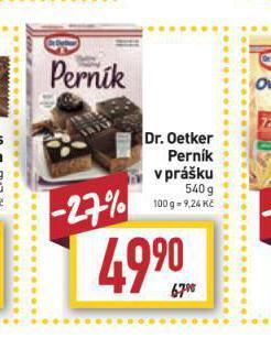 Billa Dr. oetker perník v prášku nabídka