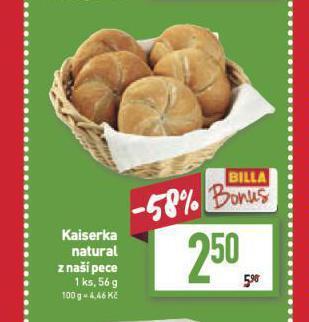 Billa Kaiserka nabídka