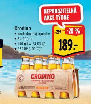 Albert Crodino nealkoholický aperitiv nabídka
