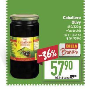 Billa Caballero olivy nabídka