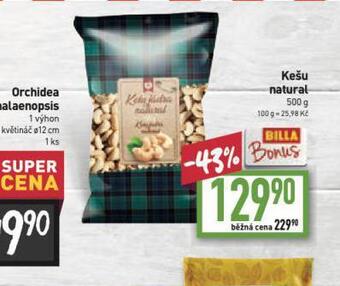 Billa Kešu natural nabídka