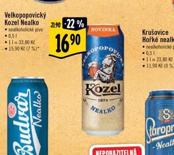 Albert Pivo velkopopovický kozel nealko nabídka