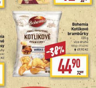 Billa Bohemia kotlíkové brambůrky nabídka