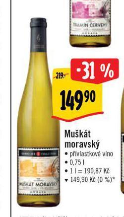 Albert Muškát moravský nabídka