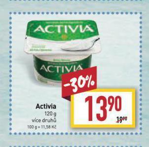 Billa Activia nabídka