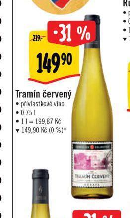 Albert Tramín červený nabídka