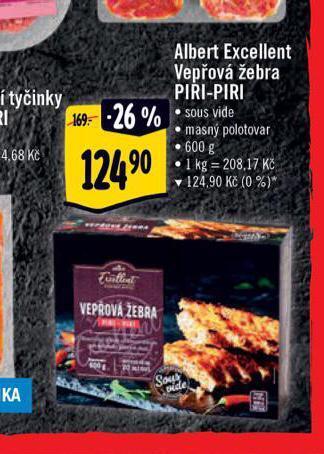Albert Vepřová žebra piri-piri nabídka