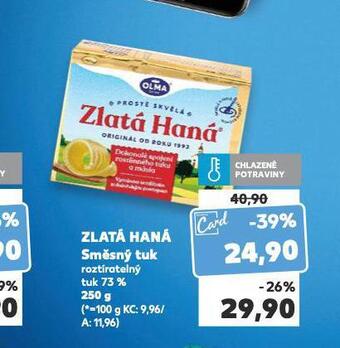 Kaufland Zlatá haná směsný tuk nabídka