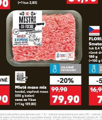 Kaufland Mleté maso mix nabídka