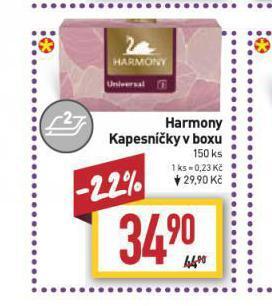 Billa Harmony kapesníčky v boxu nabídka