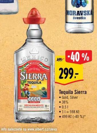 Albert Sierra tequila nabídka
