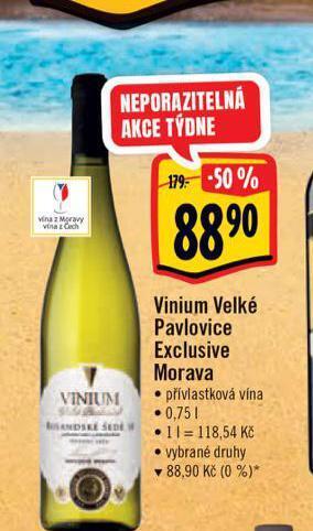 Albert Vinium velké pavlovice nabídka