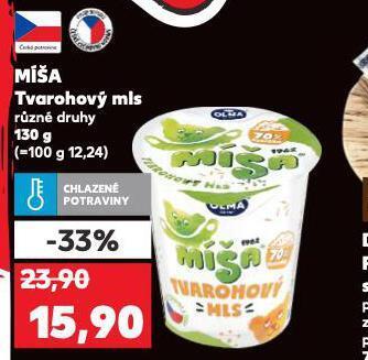 Kaufland Míša tvarohový mls nabídka