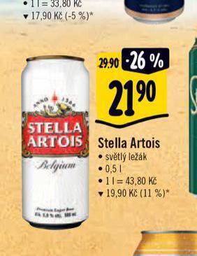 Albert Pivo stella artois nabídka