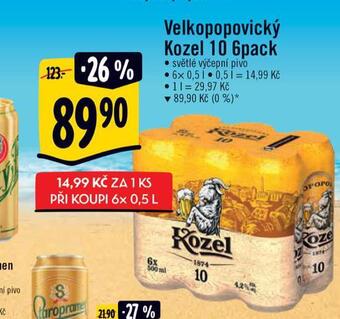 Albert Pivo velkopopovický kozel nabídka