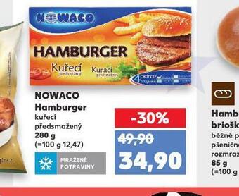 Kaufland Nowaco hamburger nabídka