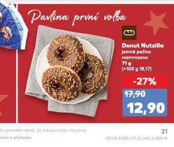 Kaufland Donut nutzilla nabídka