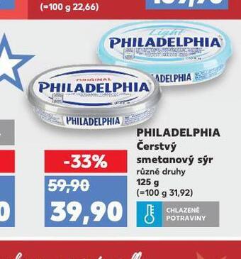 Kaufland Philadelphia čerstvý smetanový sýr nabídka