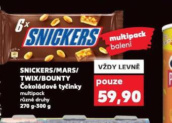 Kaufland Snickers / mars / twix / bounty nabídka