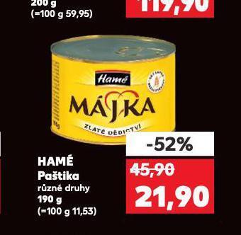 Kaufland Hamé paštika nabídka