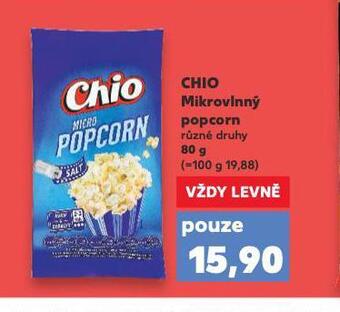 Kaufland Chio mikrovlnný popcorn nabídka