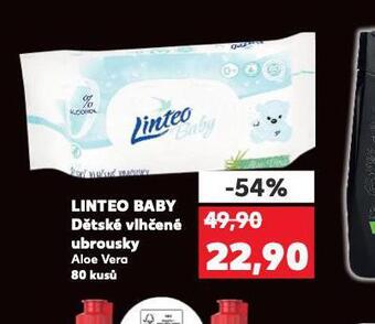 Kaufland Linteo baby dětské vlhčené ubrousky nabídka