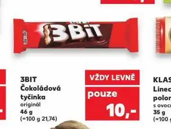 Kaufland 3bit čokoládová tyčinka nabídka