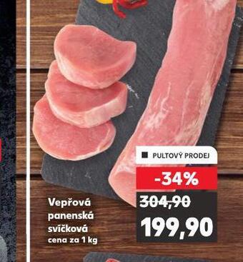 Kaufland Vepřová panenská svíčková nabídka