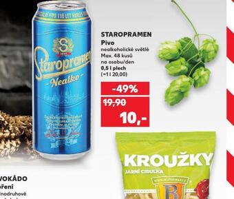 Kaufland Pivo staropramen nealko nabídka