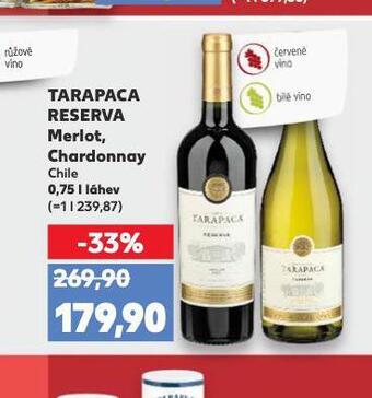 Kaufland Tarapaca reserva merlot nabídka