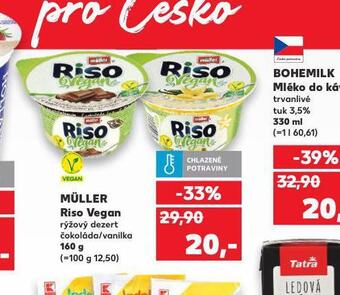 Kaufland Müller riso vegan nabídka