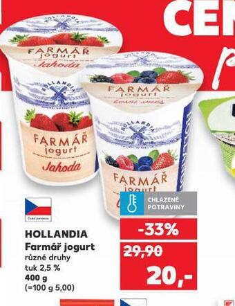 Kaufland Hollandia farmář jogurt nabídka