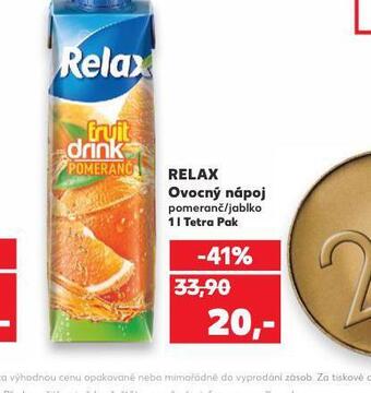 Kaufland Relax ovocný nápoj nabídka