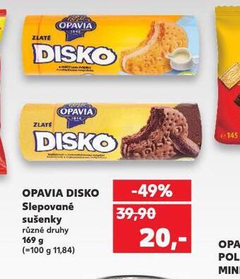 Kaufland Opavia disko slepované sušenky nabídka