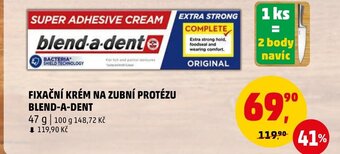 Penny Market FIXAČNÍ KRÉM NA ZUBNÍ PROTÉZU BLEND-A-DENT nabídka