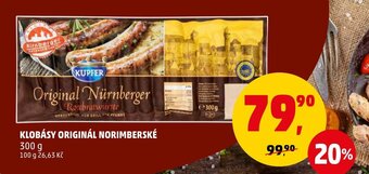 KLOBÁSY ORIGINÁL NORIMBERSKÉ