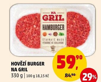 Penny Market HOVĚZÍ BURGER NA GRIL nabídka