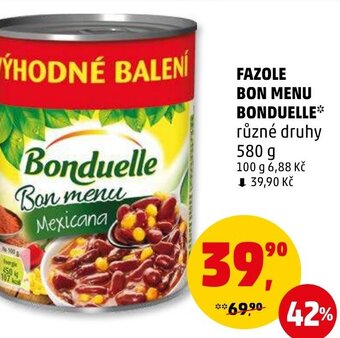 Penny Market FAZOLE BON MENU BONDUELLE nabídka