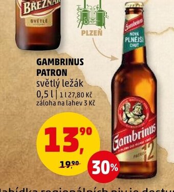 Penny Market GAMBRINUS PATRON nabídka