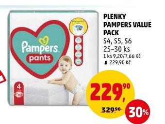 Penny Market PLENKY PAMPERS VALUE PACK nabídka