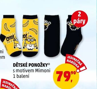 Penny Market DĚTSKÉ PONOŽKY nabídka