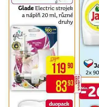 Teta Glade electric strojek a náplně nabídka