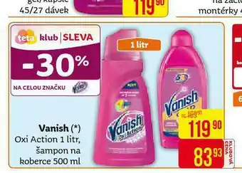Teta Vanish oxi action šampon na koberce nabídka