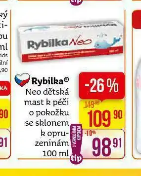 Teta Rybilka neo dětská mast k péči o pokožku nabídka