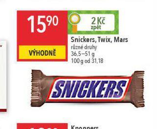 Globus Snickers nabídka