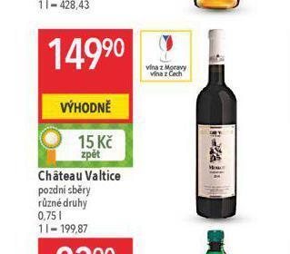 Globus Chateau valtice nabídka