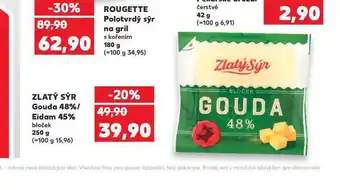 Kaufland Zlatý sýr eidam 45% bloček nabídka