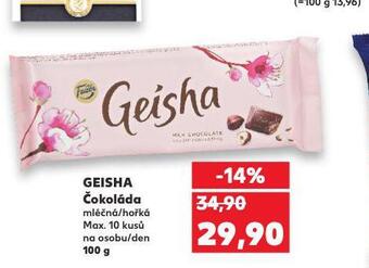 Kaufland Geisha čokoláda nabídka
